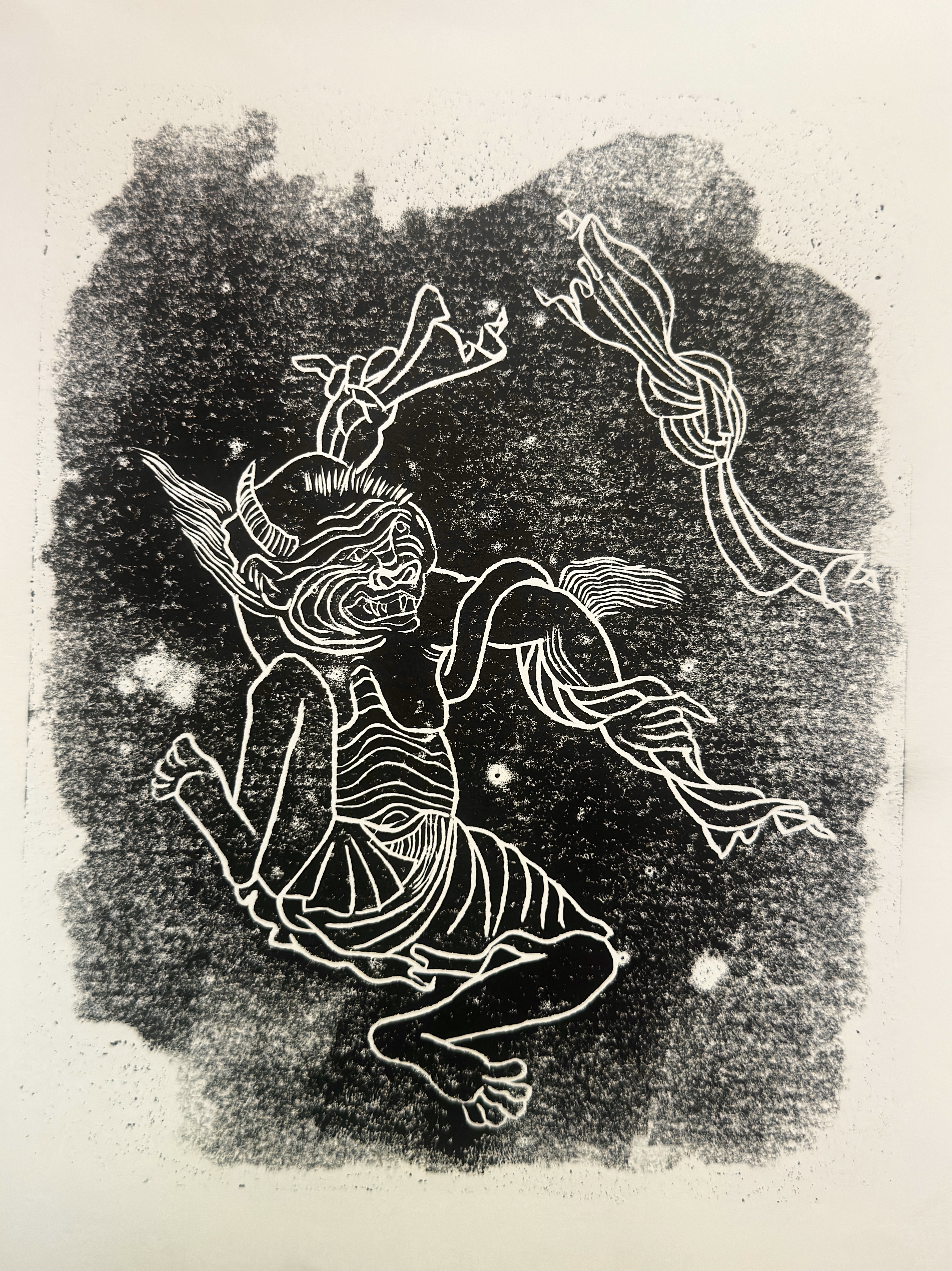 Demon, frolicking